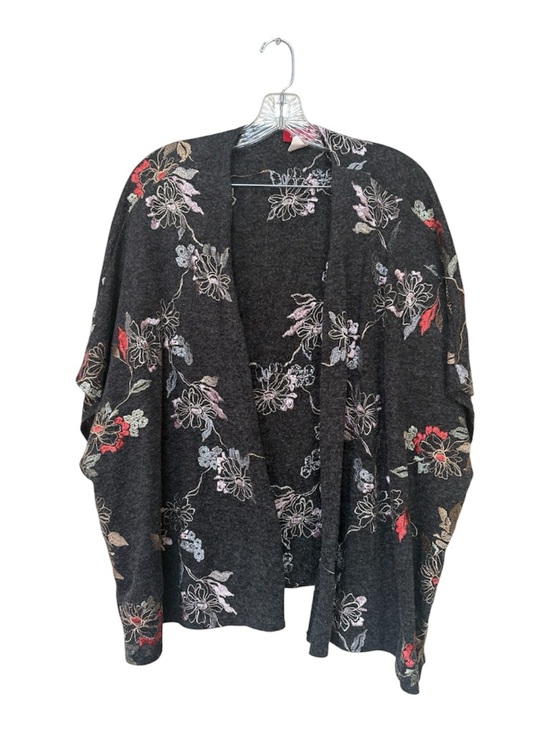 Panhandle Sweaters - Vintage Panhandle Embroidered Floral Cardigan USA Boho Oversized